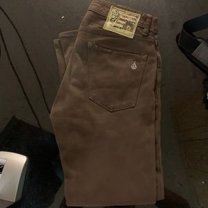 Volcom Roadhouse Jean, 30x30, Brown Slim